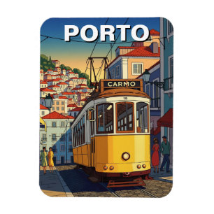 Porto Portugal Reisen Abstrakt Magnet