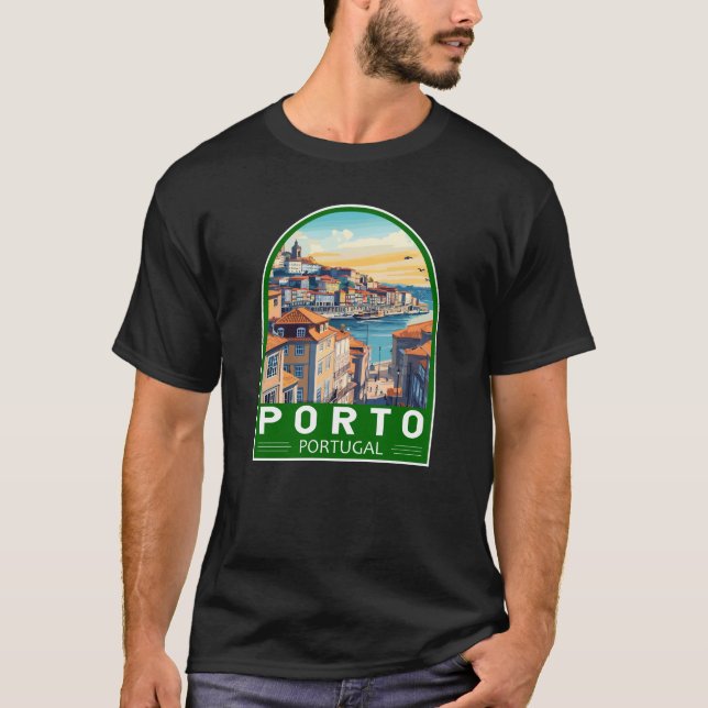 Porto Portugal Reisen T-Shirt (Vorderseite)