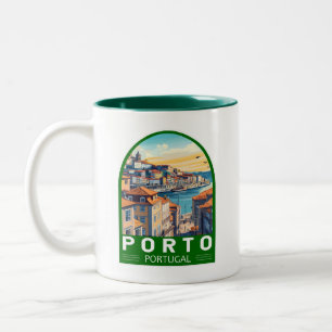 Porto Portugal Reisen Zweifarbige Tasse