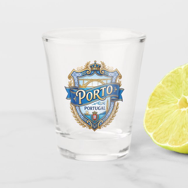 Porto Portugal Schnapsglas (Vorderseite)