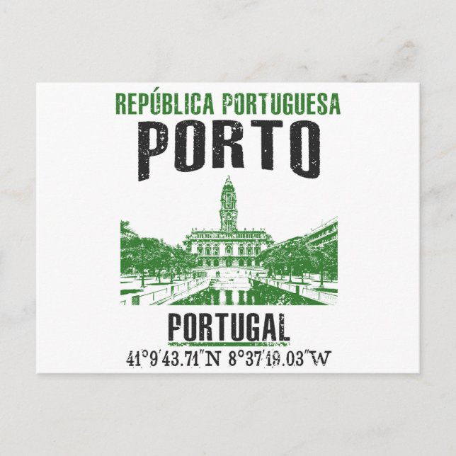 Porto Postkarte (Vorderseite)