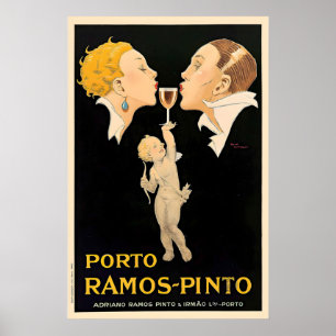 Porto Ramos-Pinto Rene Vincent Likör Vintage Poster