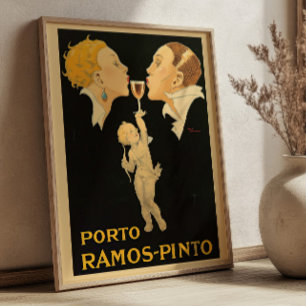 Porto Ramos Pinto Von Rene Vincent Vintage-Werbepl Poster