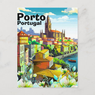Porto Reise Postkarten Kunst, Portugal Reise Kunst