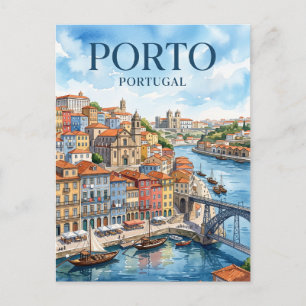 Porto Ribeira Portugal Postkarte