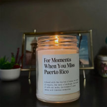Porto Rico Candle Étiquette