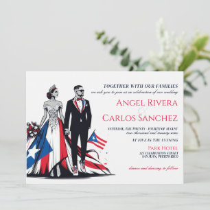 Porto Rico Couple Faire-part de mariage