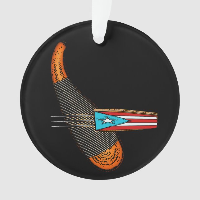 Porto Rico Flag Guiro (devant)