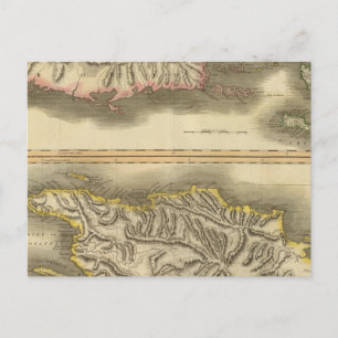 Porto Rico, Jungfrau Isles, Hispaniola Postkarte