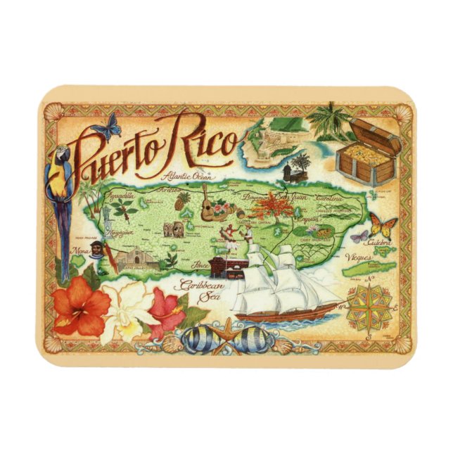 Porto Rico Magnet (Horizontal)