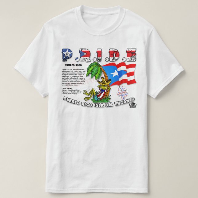 Porto Rico P.R.I.D.E - T-Shirt (Design devant)
