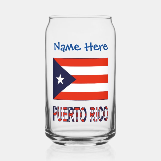 Porto Rico Porto Rico Drapeau bleu Personnalisatio (Recto)