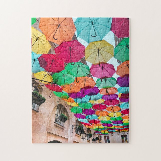 Porto Rico Umbrellas Motif Jigsaw Puzzle Complexe (Vertical)