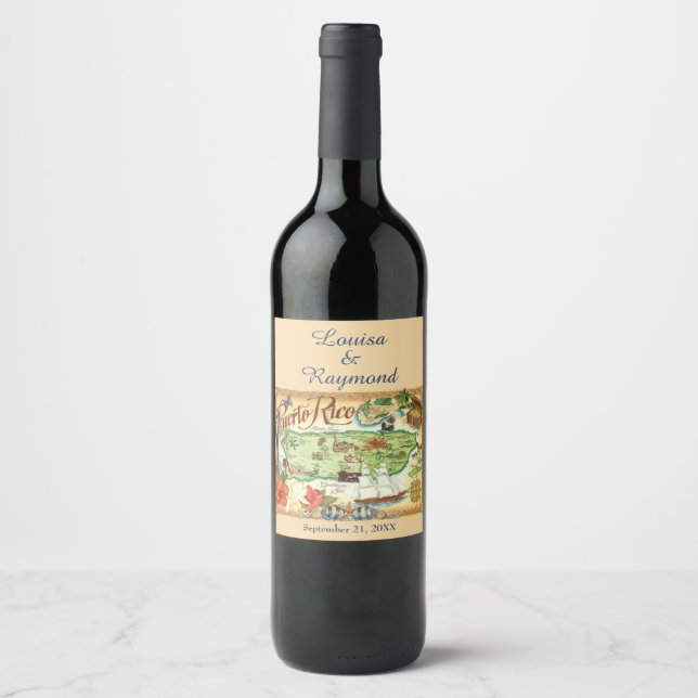 Porto Rico Wine Étiquette (Devant)