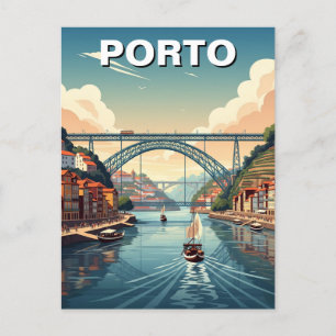 Porto River Cruise Portugal Reisen Postkarte