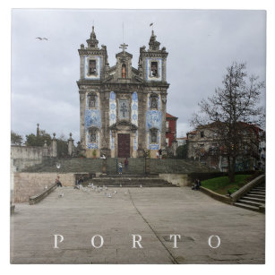 Porto Santo Ildefonso Kirche Aussicht Keramik Flie Fliese