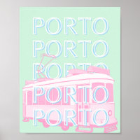 Porto Travel Art, Portugal Reisen Kunst, Dichtung