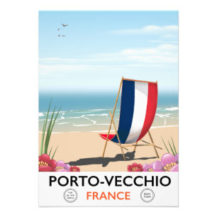 Porto-Vecchio, Frankreich, Strandproster Fotodruck