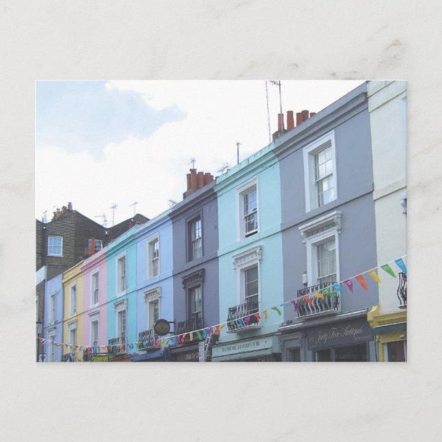 Portobello Road in London Postkarte (Vorderseite)