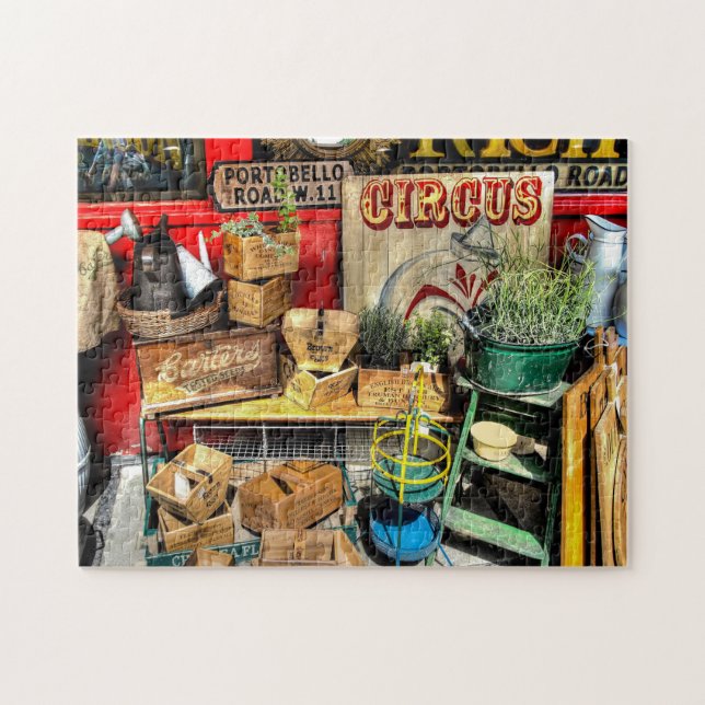 Portobello Road Market Londres. Jigsaw Puzzle (Horizontal)