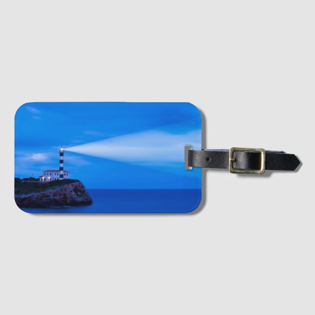 Portocolom Leuchtturm Gepäckanhänger (Vorderseite (Horizontal))