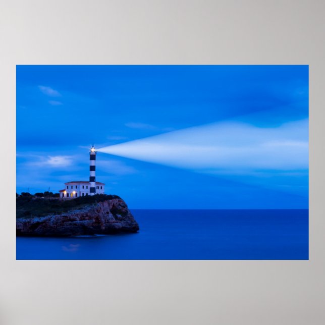 Portocolom Lighthouse Poster (Vorne)