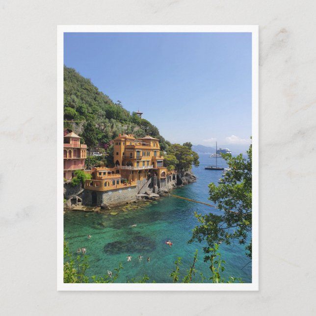 Portofino Baia Cannone Postkarte (Vorderseite)