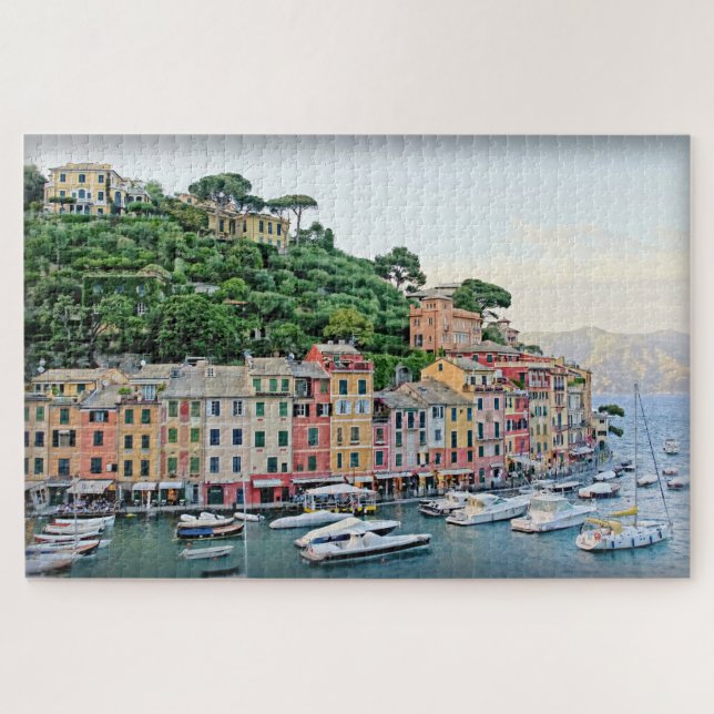 Portofino Hafen - Sommer in Italien - 20x30 Zoll (Horizontal)