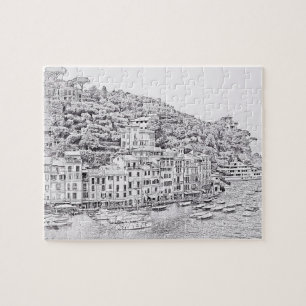 Portofino in Schwarz und Weiß - 8x10 - 110 pc