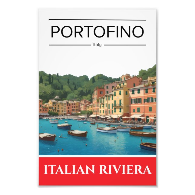Portofino Italian Riviera liguria Poster (Vorne)