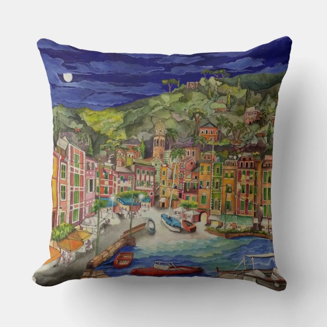 Portofino, Italien Kissen (Vorderseite)