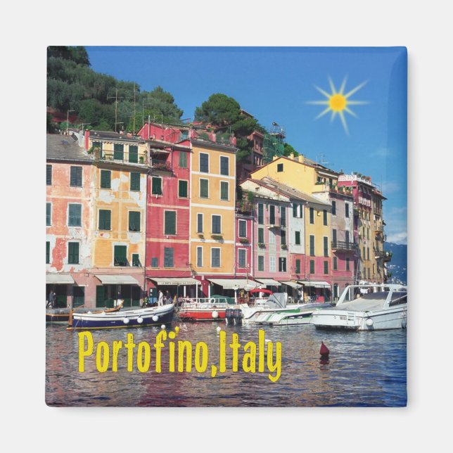 Portofino Italien Magnet (Vorne)