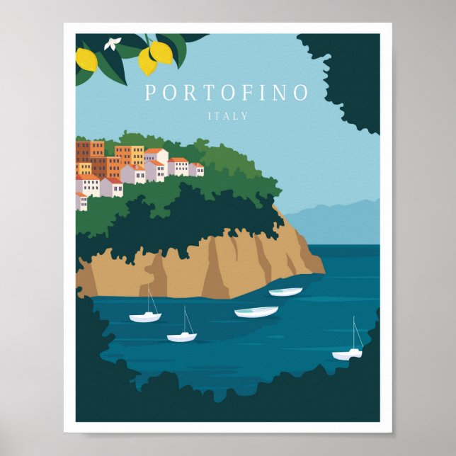 Portofino Italien Poster (Vorne)