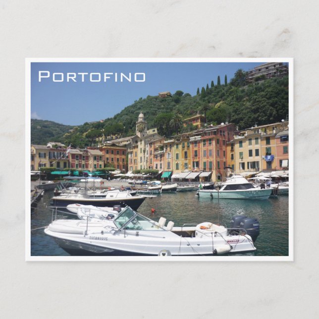 Portofinoboote Postkarte (Vorderseite)