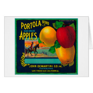 Portola Apple Étiquette Crate