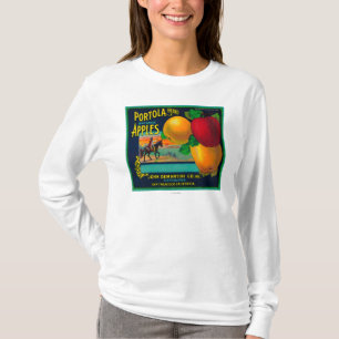 Portola Apple Kisten-Aufkleber T-Shirt