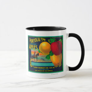 Portola Apple Kisten-Aufkleber Tasse