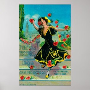 Portola Festival-Anzeige (Tänzer) Poster