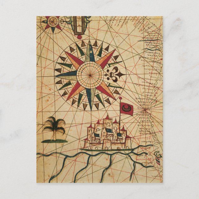 Portolan Chart | Karte von Kairo, Ägypten (Vorderseite)