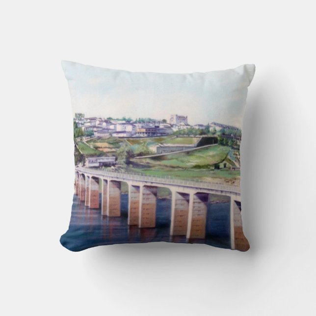 Portomarín ,(Lugo) Kissen (Vorderseite)