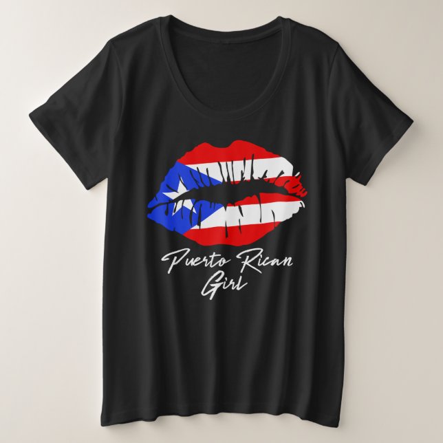 Portoricain Lèvres Drapeau Boricua Caribbean Love (Design devant)