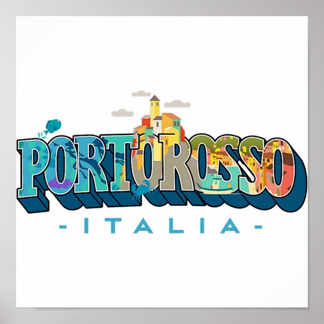 Portorosso Italia-Logo Poster (Vorne)