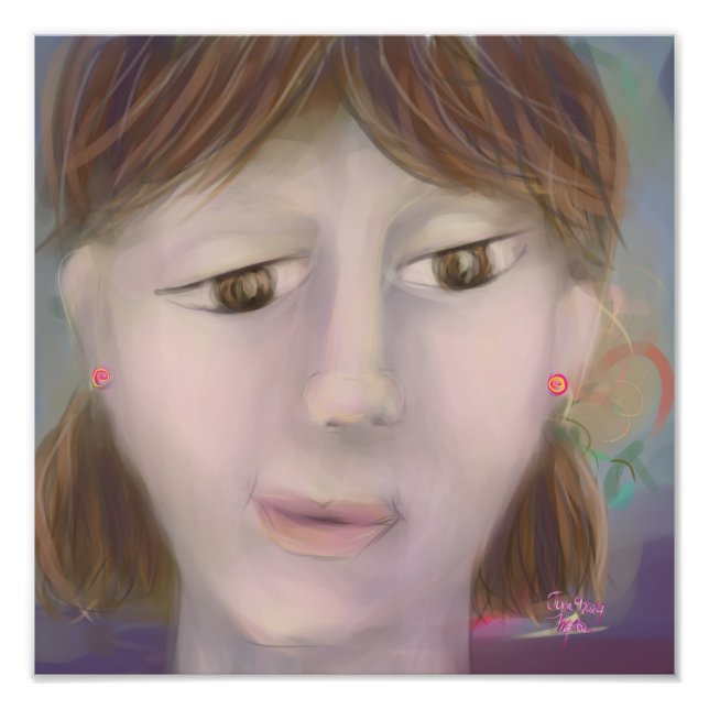 Portrait 12x12 Limited Edition 9. Juni Fotodruck (Vorne)