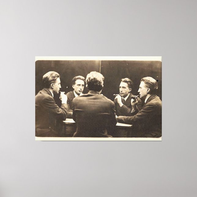 Portrait à cinq voies de Duchamp toile étirée (Recto)