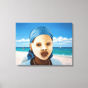 Portrait, afrikanische Frau Leinwanddruck