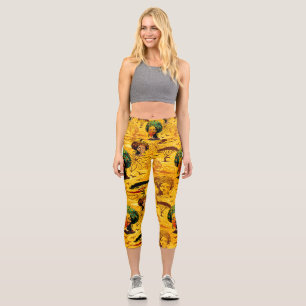 Portrait afrikanischer Frauen mit Sonnenuntergang Capri Leggings