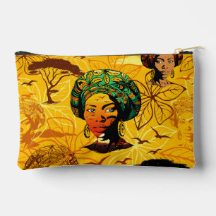 Portrait afrikanischer Frauen mit Sonnenuntergang Zubehörtasche