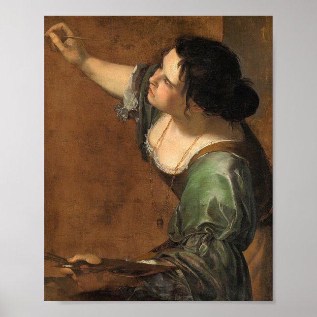 Portrait Allegory Painting Artemisia Gentilesc Poster (Vorne)