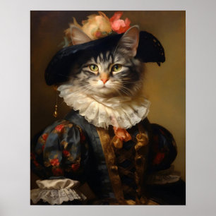 Portrait animal victorien, Poster de animal habill