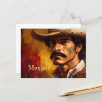 Portrait Art mexican Hut Modemann mutig